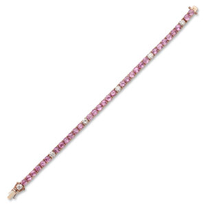 PINK SAPPHIRE BRACELETS - TENNIS BRACELETS (BR0110722)