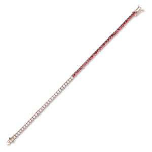 STRAIGHT LINE TENNIS BRACELETS - HALF AND HALF BRACELTS (BR0140422)