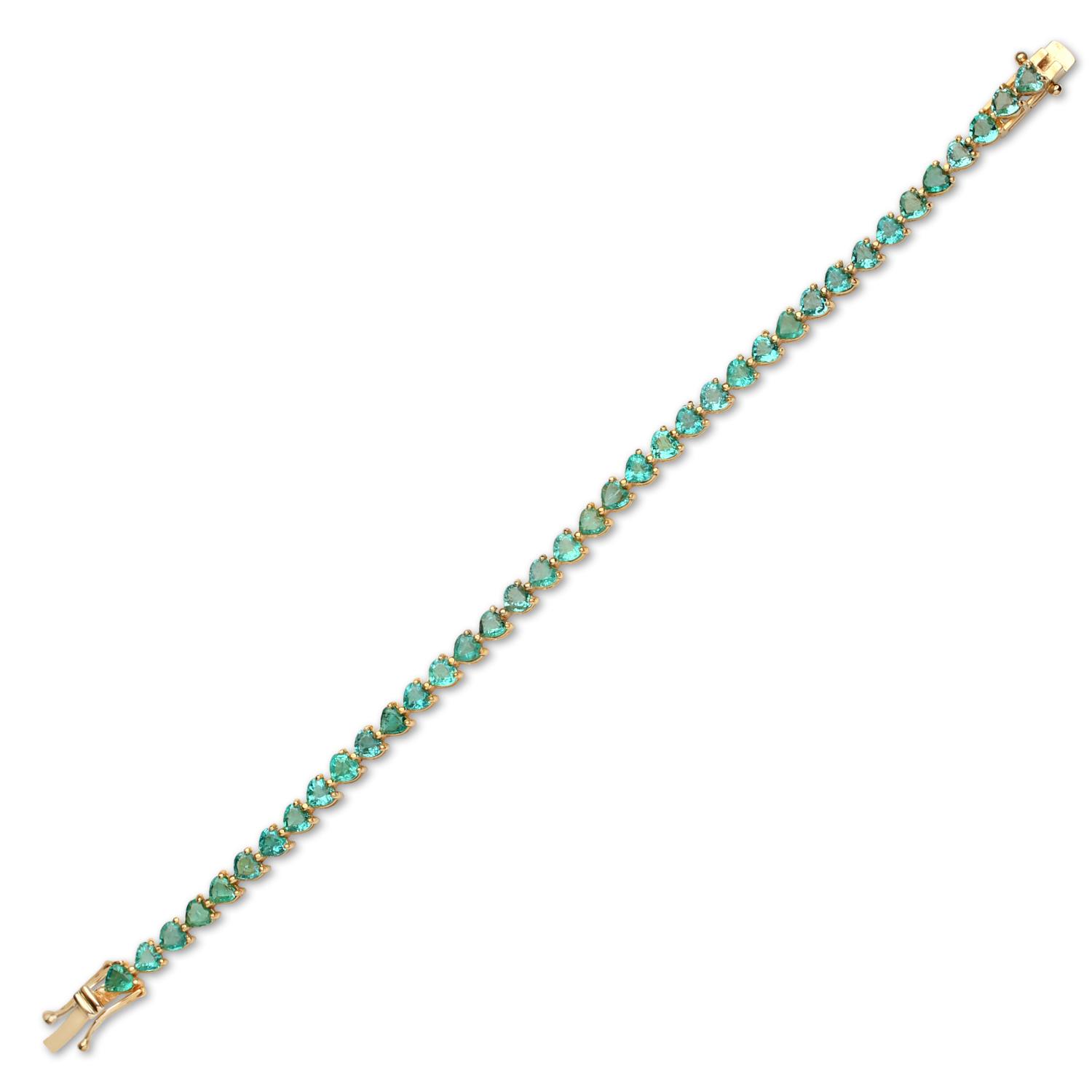 EMERALD BRACELETS - BRACELETS HEART SHAPE 16036.HS.4MM.38ST (BR0241122)