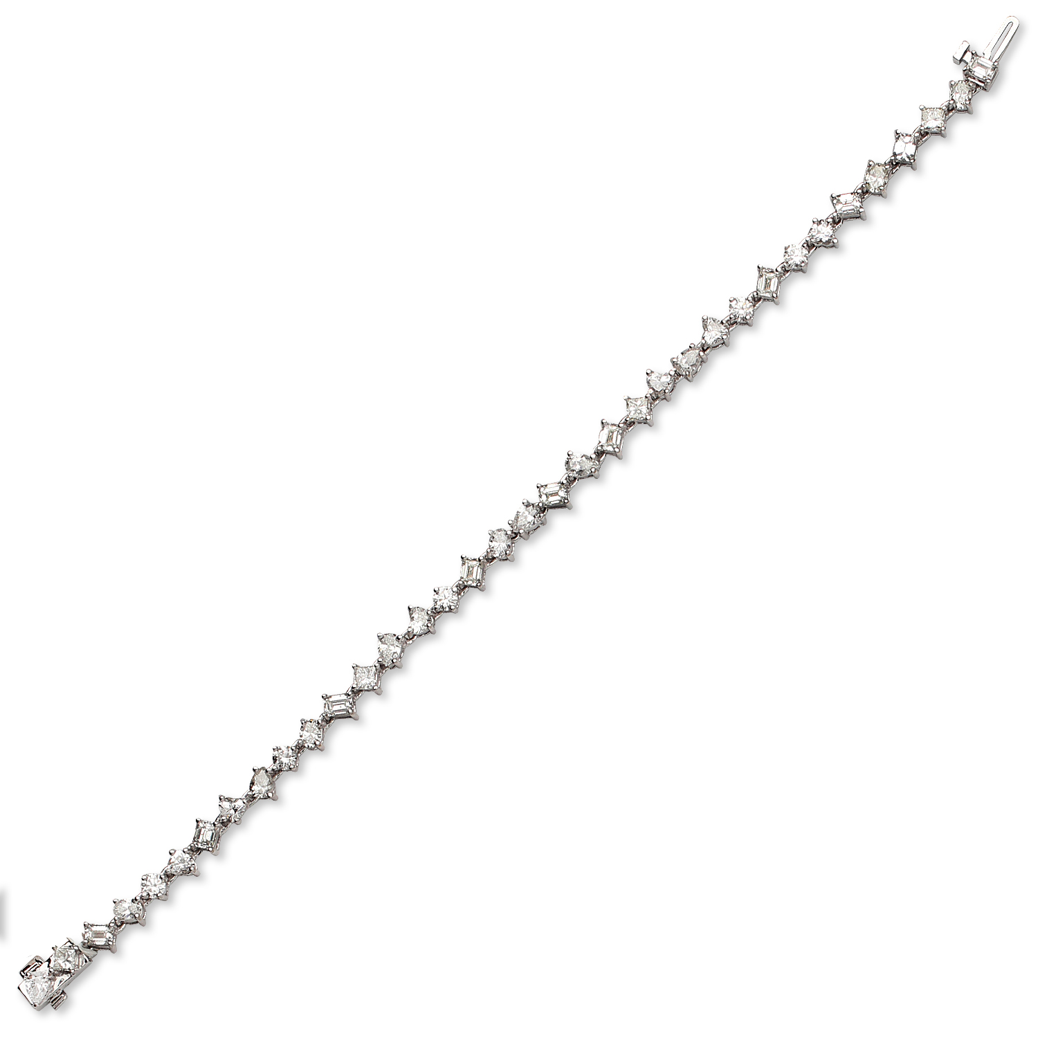 DIAMOND TENNIS BRACELETS - COLORED STONE (BR2000519)
