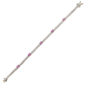 PINK SAPPHIRE BRACELETS - TENNIS BRACELETS (BR3040924)