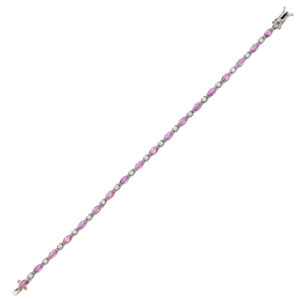 PINK SAPPHIRE BRACELETS - TENNIS BRACELETS (BR9890624)