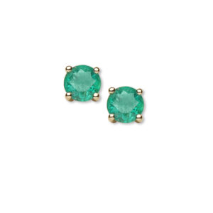 EMERALD EARRING STUDS - COLOR STONE ER0886 (ER3000121)