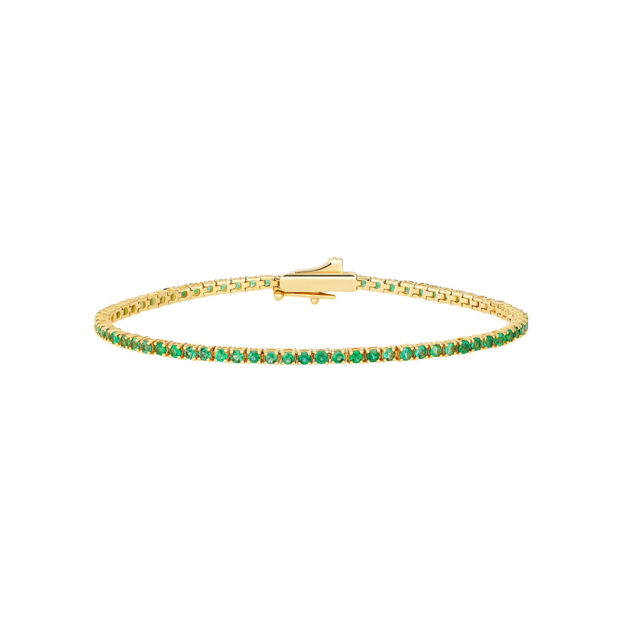 EMERALD BRACELETS - HALF AND HALF BRACELTS (BR3080820)